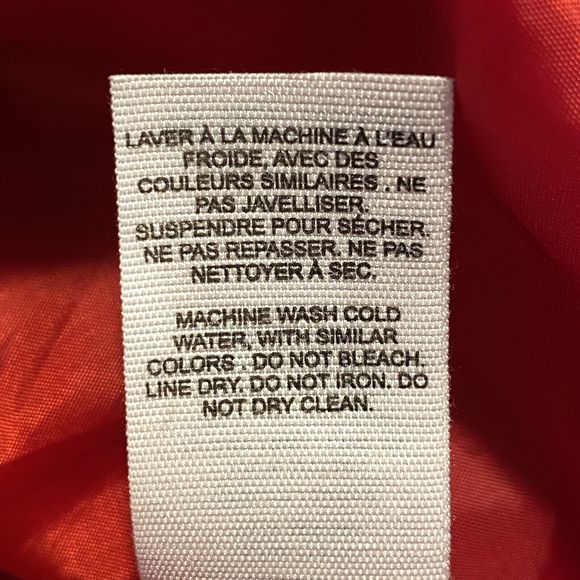 Women's GARAGE Windbreaker Jacket Size Small Red Striped Cropped Full Zip Nylon - Picture 8 of 10